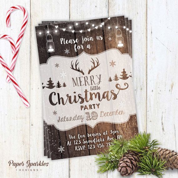 christmas invitation paper printable