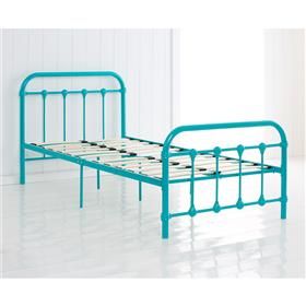 vintage style metal frame single bed aqua kmart zaviers room pinterest room ideas toddler rooms and room - Single Metal Bed Frame vintage style metal frame single bed aqua kmart zaviers room pinterest room ideas toddler rooms and room - Single Metal Bed Frame