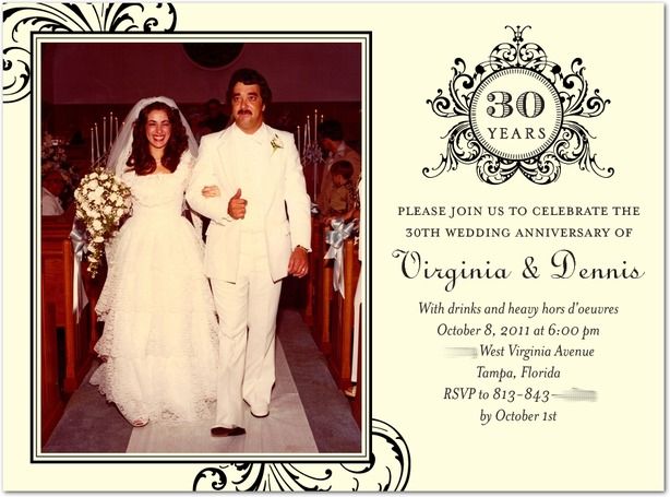 9 Best 30th Anniversary Party Ideas Images On Pinterest Shower Invitation For A Anniversary Party Find This Pin And More On 30th Ideas