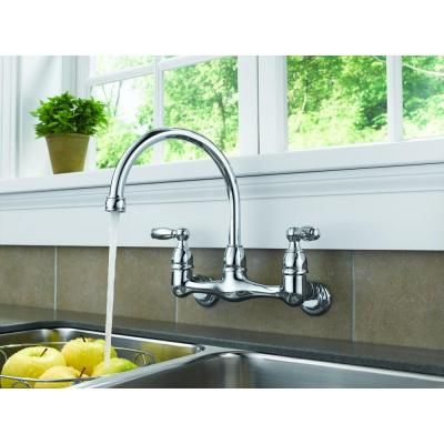 Best 20 Wall Mount Kitchen Faucet Ideas On Pinterest Stainless Rless Choice 2 Handle Wall Mount Kitchen Faucet In Chrome