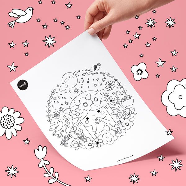 Coloring Page For Mindfulness And Meditation Coloringbooks Mandala Coloring Pages Flower Coloring Pages Mandala Coloring