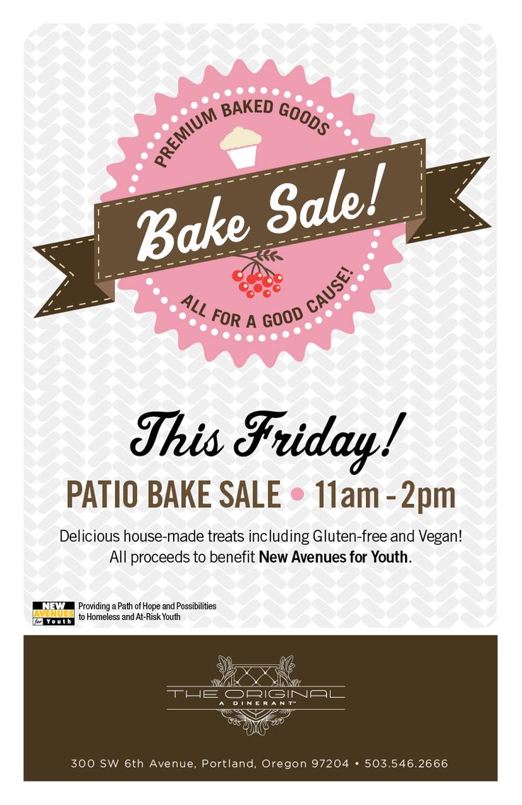bake sale invitation