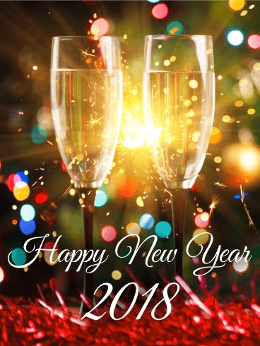 new years cards 2018