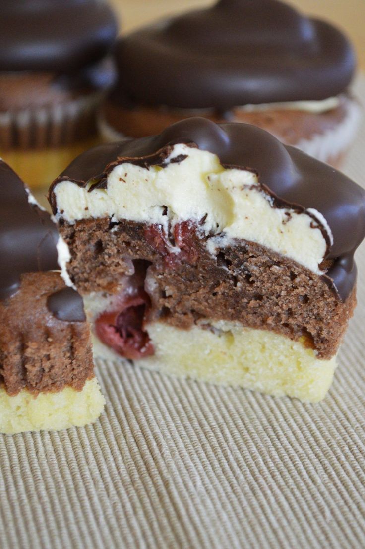 Donauwellen-Cupcakes