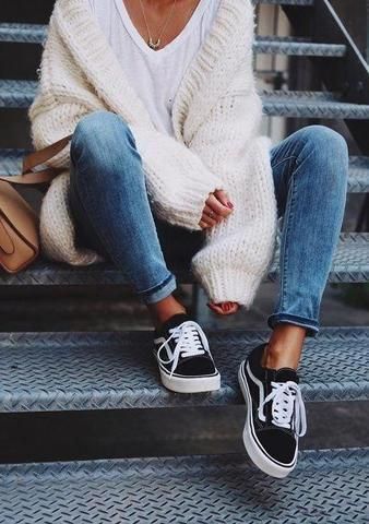 Comfy in Fascination Cardigan #chunkysweatersstreetstyle