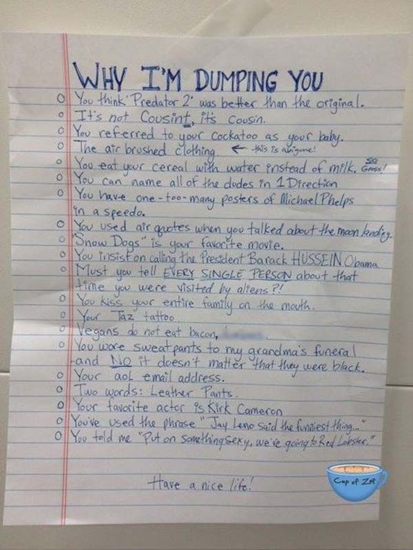 10 best Breakup Letters images on Pinterest Funny stuff, Ha ha - breakup letters 10 best Breakup Letters images on Pinterest Funny stuff, Ha ha - breakup letters