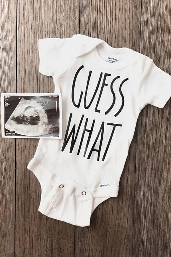 guess what pregnancy announcement onesie onesie baby gift