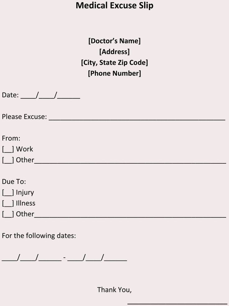 40 doctors note template for work in 2020 doctors note how to get a doctors note for stress