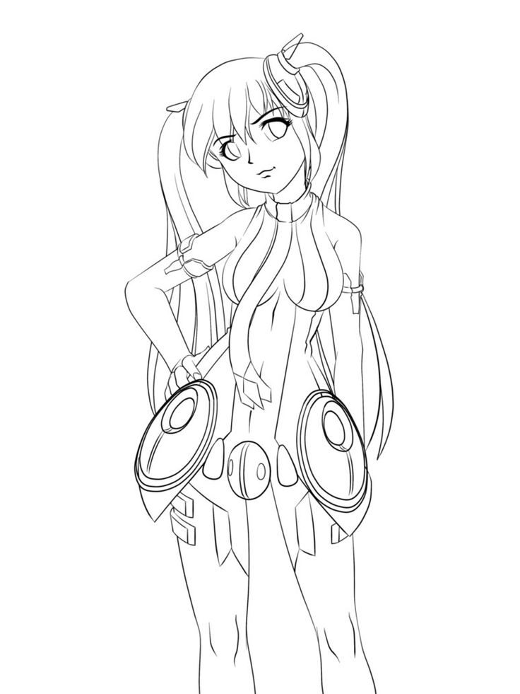 hatsune miku append lineart by pieterator on deviantart coloring pages pinterest hatsune miku and bullet