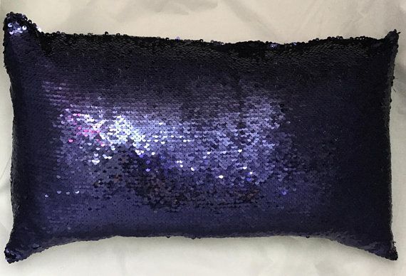 Navy Blue Sequin pillow Blue sequin Blue Velvet Pillow Cover Sequins Pillow
