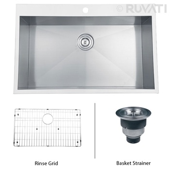 34 Best Ruvati Kitchen Sinks Images On Pinterest A As And Ruvati Rvh8000 Overmount 16 Gauge 33 Kitchen Sink Single Bowl Http