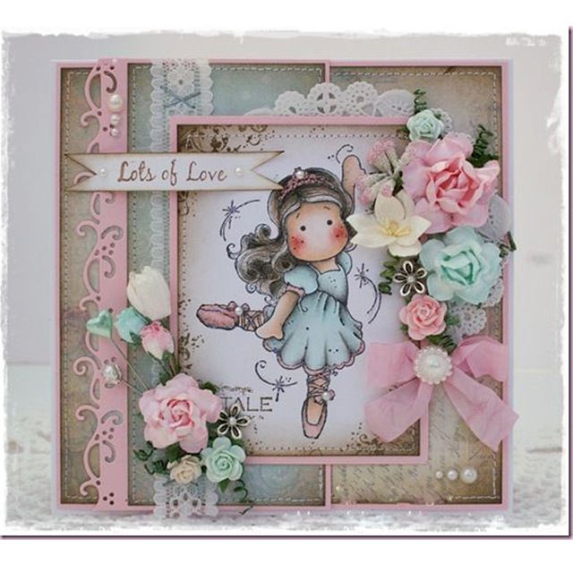 Lovely Girl Clear Metal Cutting Dies Stencils Album Paper Cards Decorative DIY..
