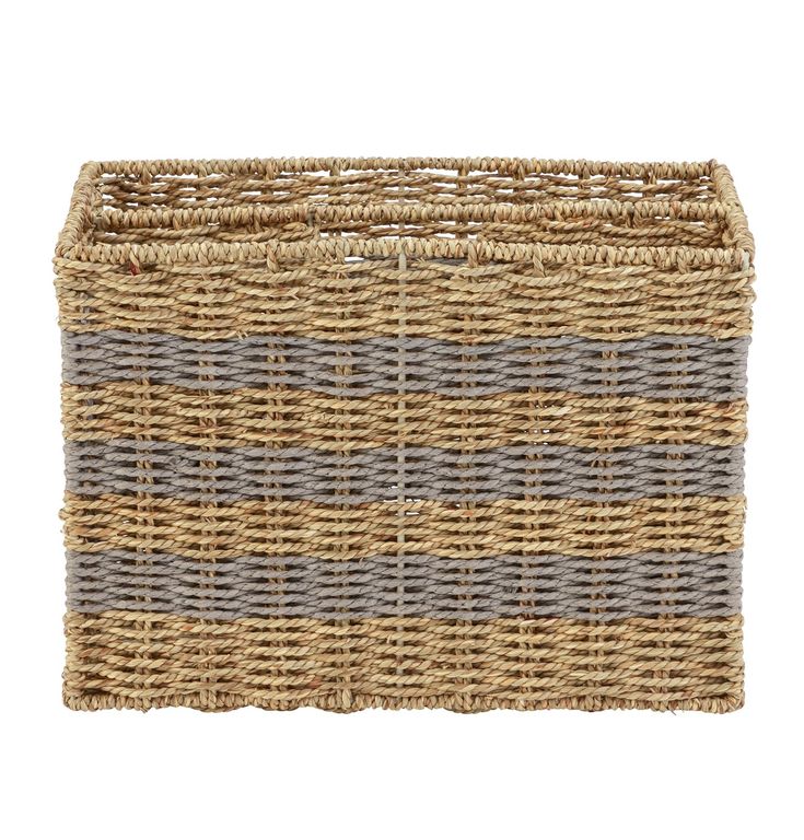 Habitat Seagrass Basket Storage Baskets Argos Sea Grass Habitats Decorative Boxes Habitat Seagrass Basket, Wicker Storage Boxes Argos