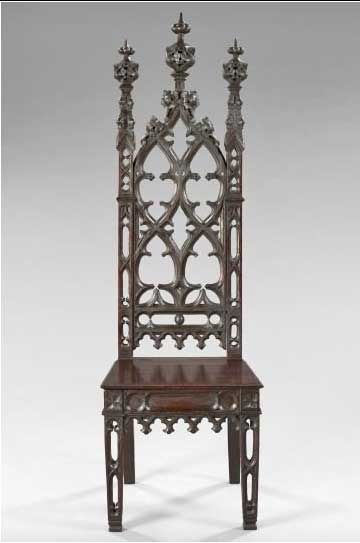 Gothic chairs | ... chair retains. The pierced stiles on this chair are