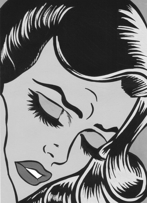 The eye lashes and lips on these pop art lady are gorgeous great colour scheme too The eye lashes and lips on these pop art lady are gorgeous great colour scheme too