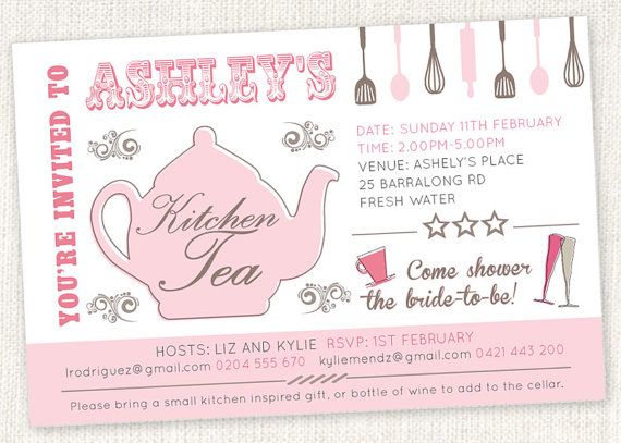 kitchen tea teapot shower invitations shower tea by sladestudios