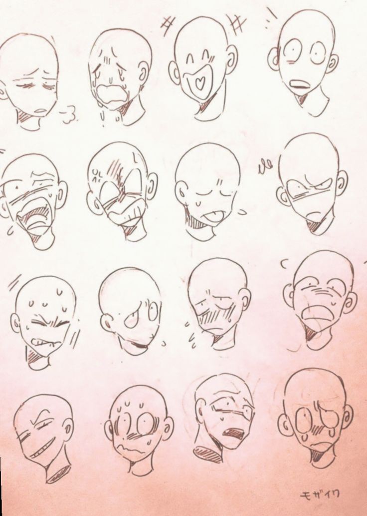 Anime face expression