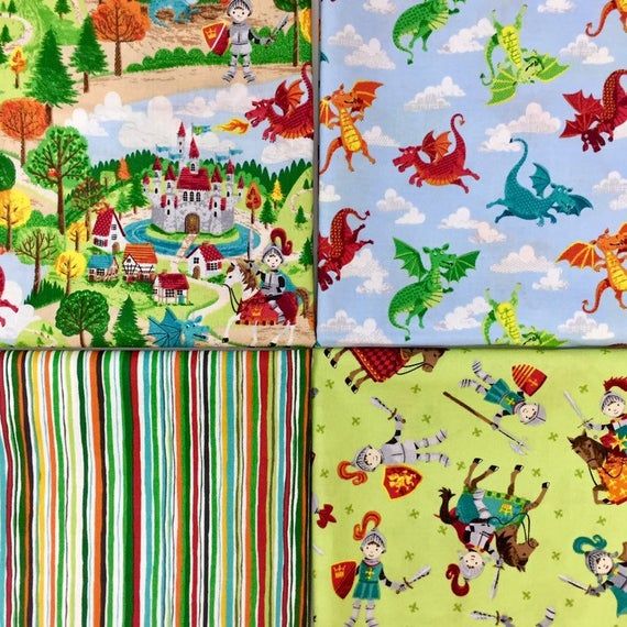Makower UK Dragonheart Fabric Fat Quarter