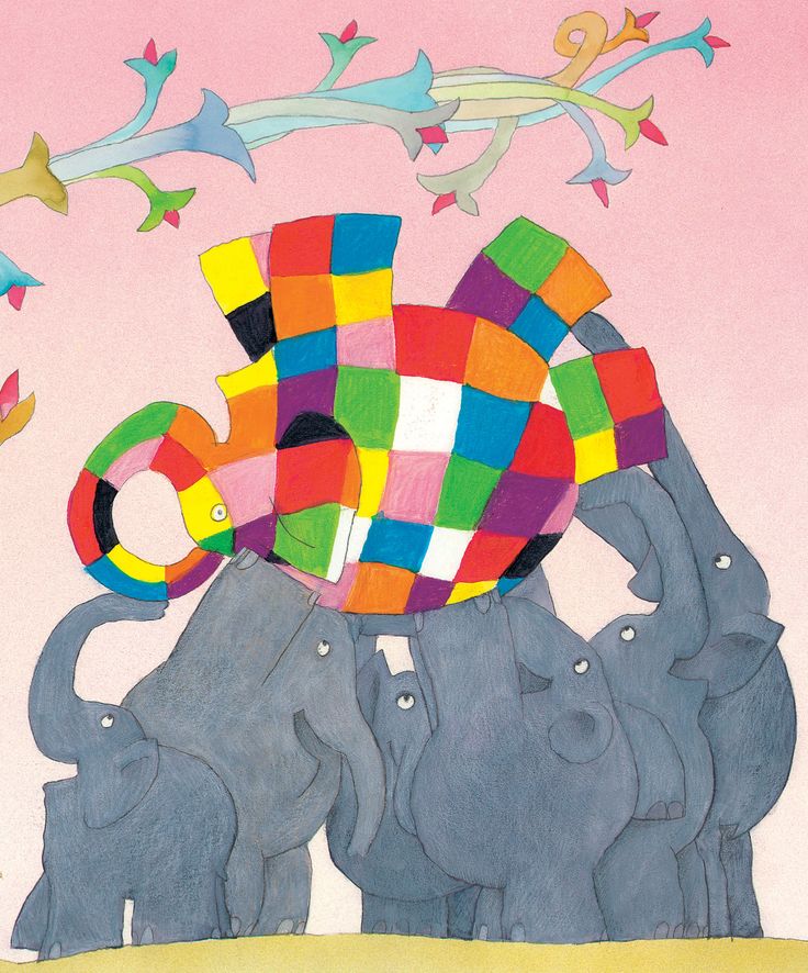 Elmer the Elephant Elefante colorido, Elmer el elefante, Elefantes