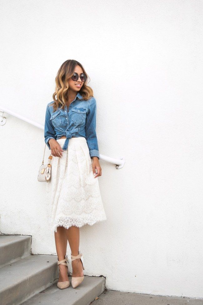 Jeanshemd kombinieren: DIESE Styling Tricks sollte jede