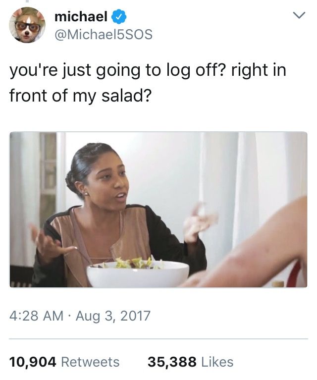 Really Right In Front Of My Salad Really Right In Front Of My Salad