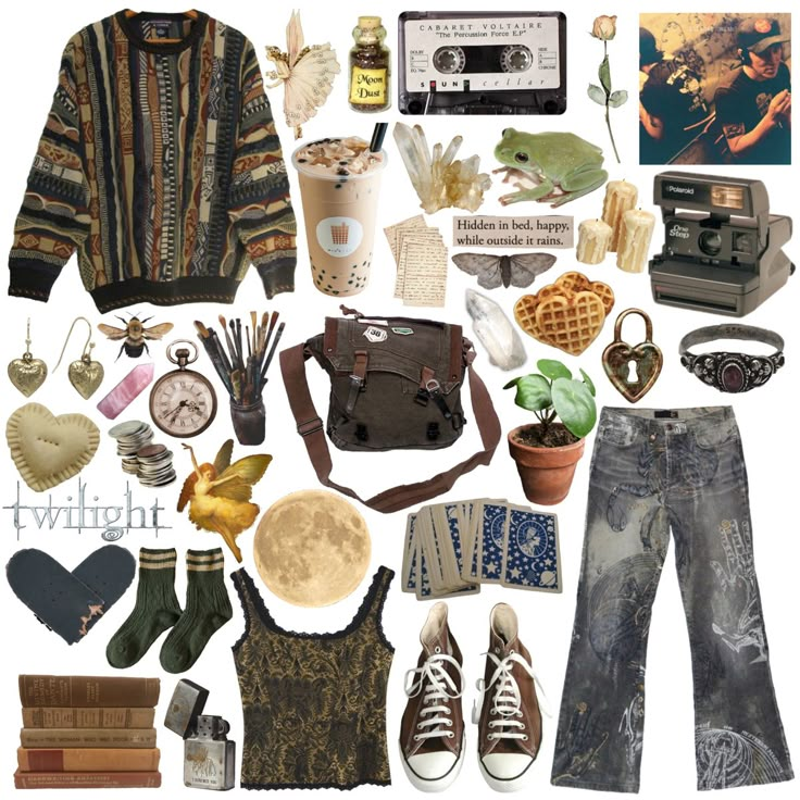 fairy grunge outfit mood board