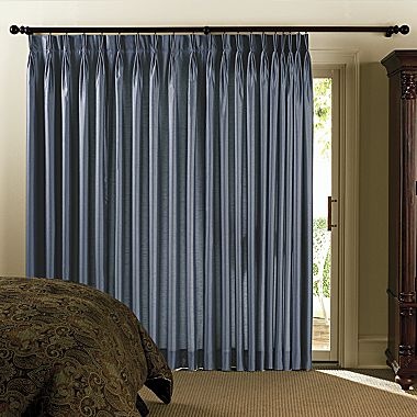 17 Best Patio Doors Images On Pinterest For The Home Door Chris Madden Mystique Pinch Pleat Patio Door Panel Jcpenney 5 Hang Your