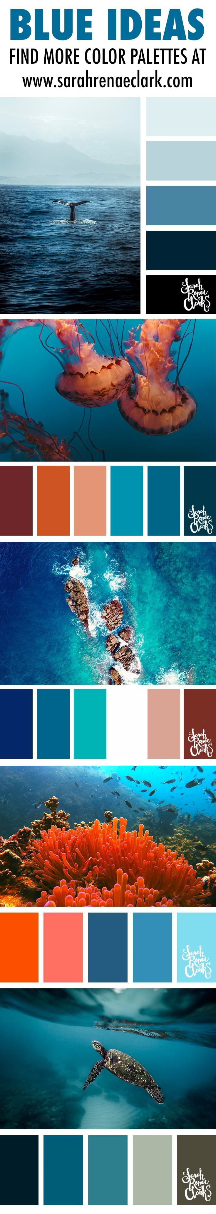 Blue Color Palettes Take A Dive Under The Sea With These Color Combinations Inspired By Ocean