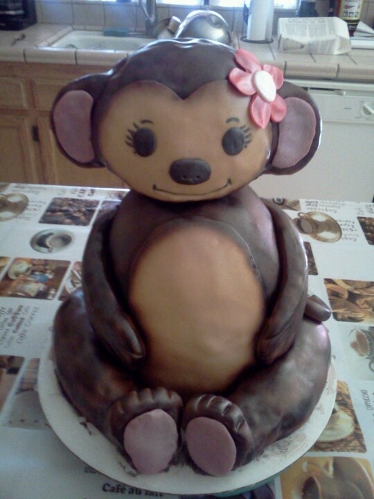 3D MONKEY CAKE My Creations......DaLizious Cake ...
