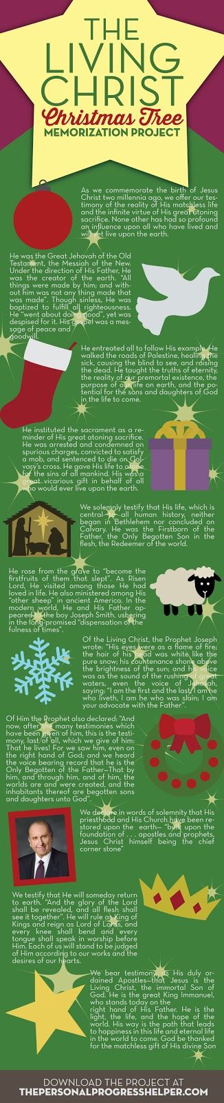 110 Best Christmas Images On Pinterest Parties The Living Christ Christmas Tree Memorization Project