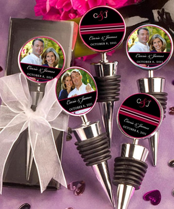 74 Best Wedding Favors Images On Pinterest Summer Wine Bottle Stoppers As Favors Can Personalize Them With Your Engagement Pic And Wedding