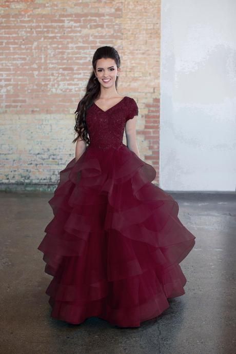 Tiered ruffled modest prom dress with cap sleeves – ! ♕ Buyable Pins ♕ Tiered ruffled modest prom dress with cap sleeves – ! ♕ Buyable Pins ♕