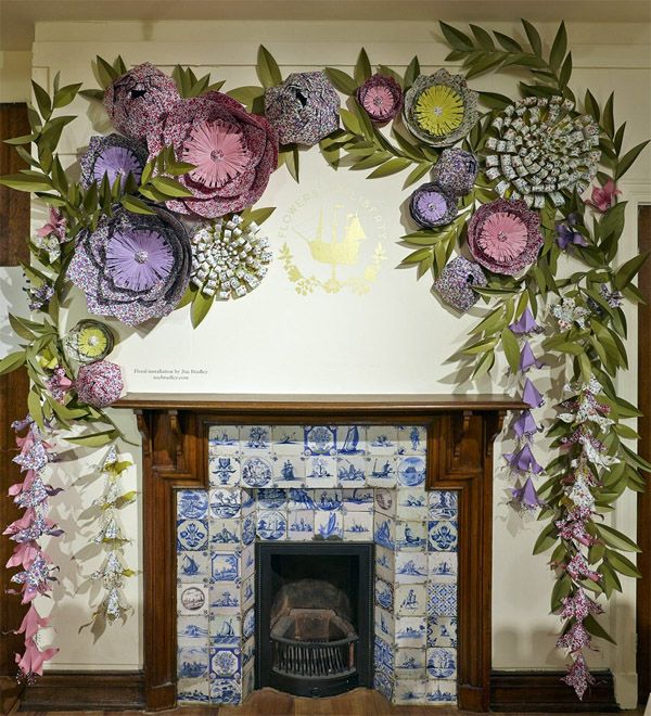 480 best paper flower walls backdrop and displays images on paper flower garland backdrop