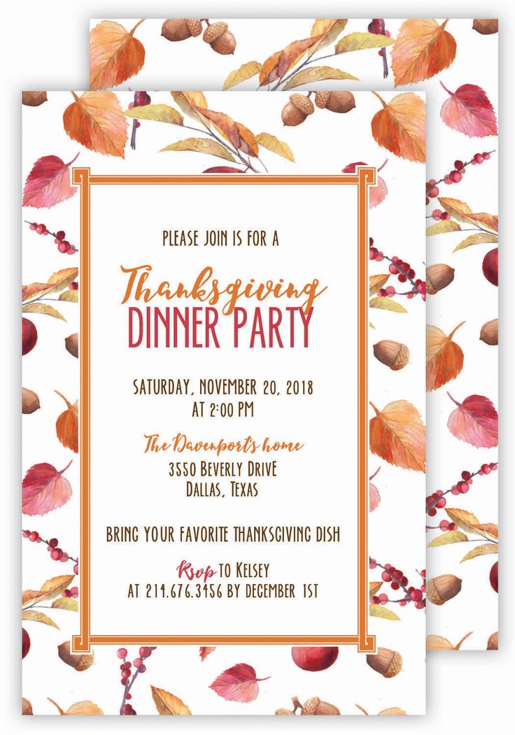 fall invitations