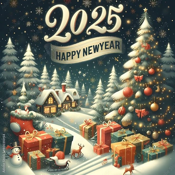 Merry Christmas Tree And New Year 2025 Wishes Png For Celebration 2d6dd8118eeb28f69cca80e462b3e1ab