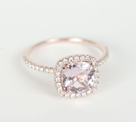Certified Peach Pink Cushion Shire Diamond Halo Engagement Ring Certified Peach Pink Cushion Shire Diamond Halo Engagement Ring 14k Rose Gold In 2018 Ie Fun Things Wedding Rings