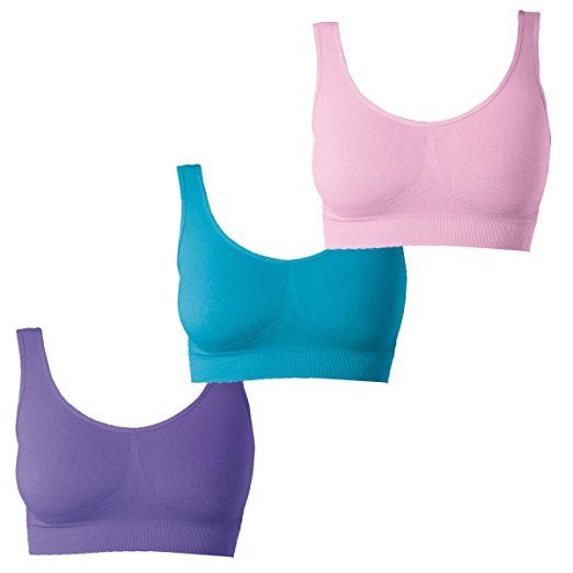 Sport BH Damen Frauen Sport Fitness Bustier nahtlos weiss beige schwarz M L XL