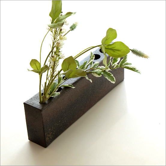 花器 陶器 和風 モダン おしゃれ シンプル 花瓶 信楽焼 日本製 和 売れ筋がひ! 【花瓶 陶器】丸 信楽焼 おしゃれ 陶器 モダン 花器 工芸品