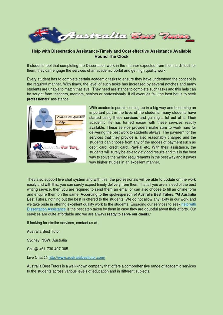 Dissertation Service Assignment Help