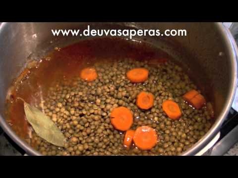 Esta Receta De Lentejas Caseras En Olla Rápida O Olla Express Queda Muy Buena Y Es Muy Fácil De Hacer Es Una De Lentejas Olla Express Recetas Lentejas Receta