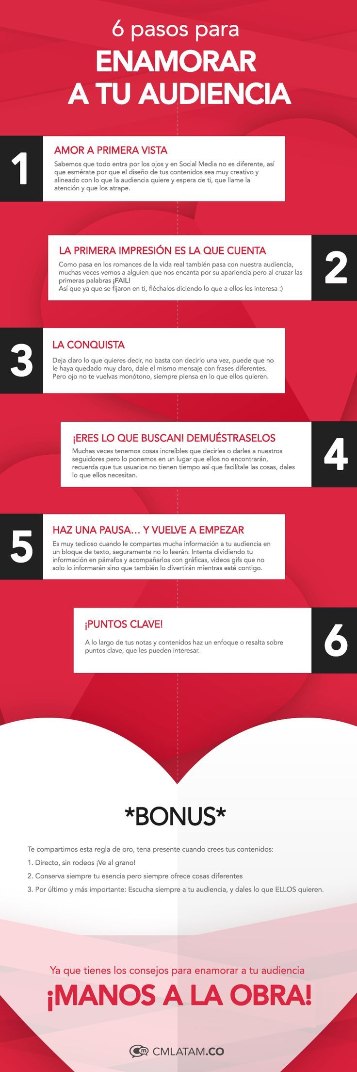 Enamora A Tu Audiencia En 6 Pasos Marketing Marketingdigital Redessociales Marketing De Contenidos Comunicacion Y Marketing Estrategias De Marketing