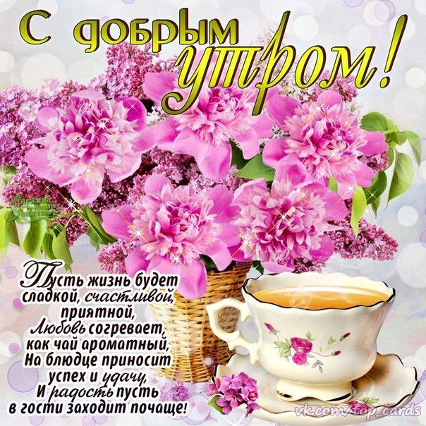 Доброе утро картинки красивые со стихами женщине, моя