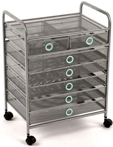 Wired 7 Drawer Cart Rolling Storage With Drawers Wired 7 Drawer Cart Rolling Storage With Drawers Carts On Wheels Homedecorators Craft Room In 2019