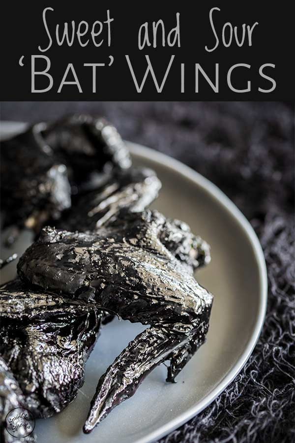 Halloween Recipes Chicken Wings These Sweet And Sour Chicken Wings Are Baked In The Oven To Create A Spooky Fun Hallowe Halloween Food Appetizers Halloween Food For Party Halloween Appetizers