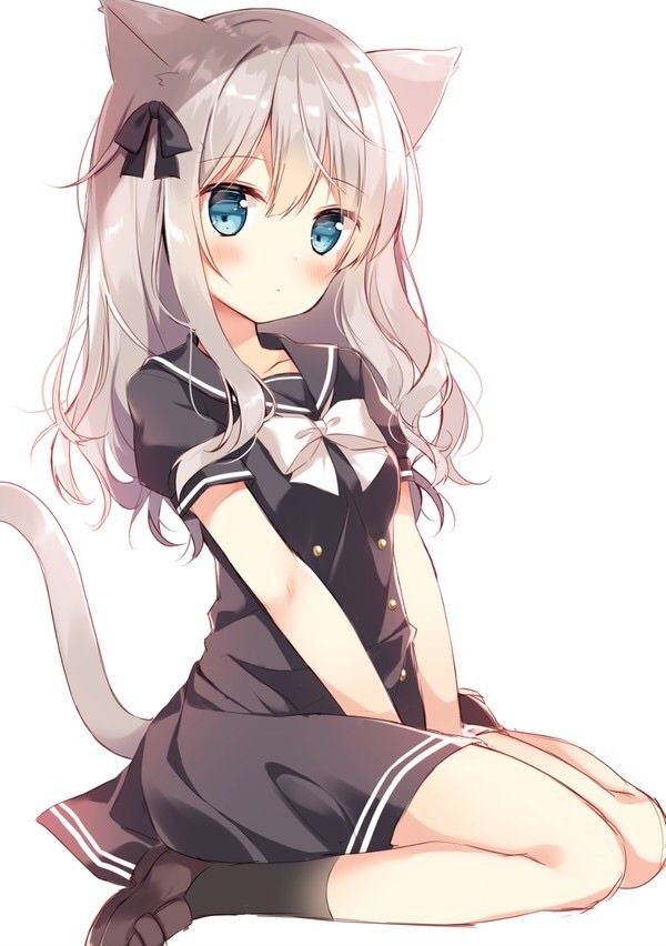 Cute neko anime girls
