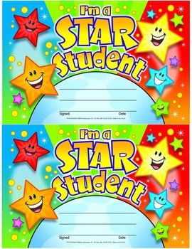 star student certificate classroom classroom decor organization