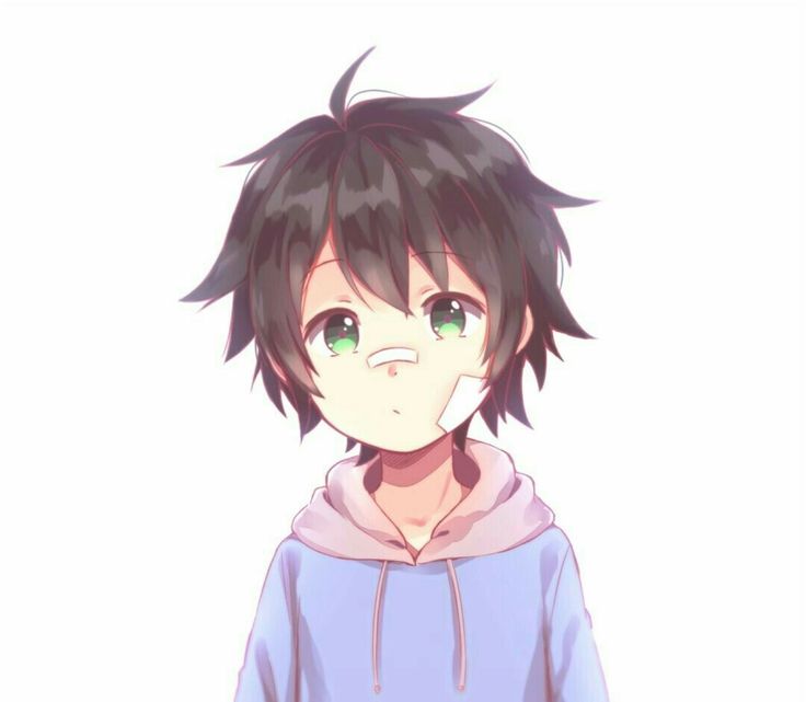 Young anime boy