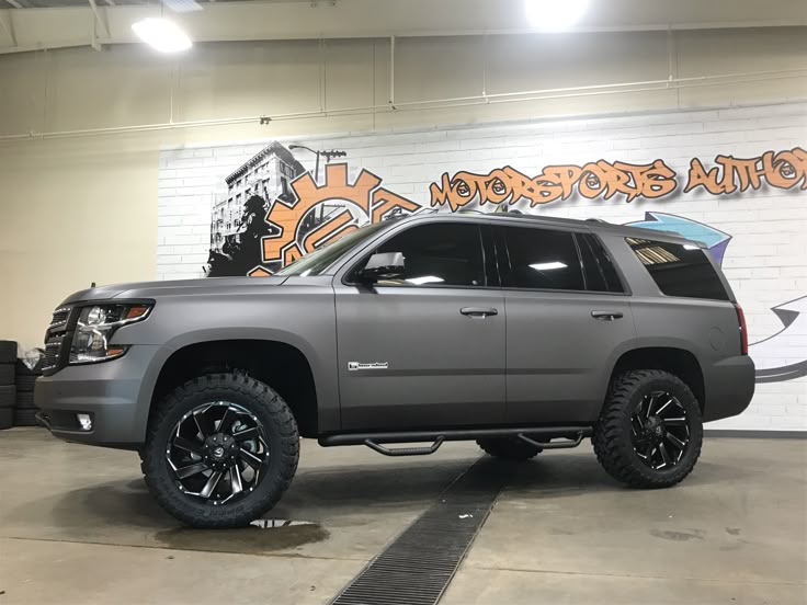 Custom Chevy Tahoe >> 2017 Tahoe wrapped in Avery Charcoal for Andrew Cashner ... Custom Chevy Tahoe >> 2017 Tahoe wrapped in Avery Charcoal for Andrew Cashner ...