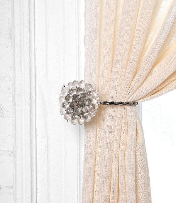 A sparkling curtain tie-back that'll put your current fabric ties A sparkling curtain tie-back that'll put your current fabric ties