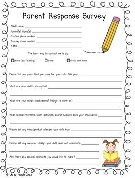38 best parent questionnaires surveys images on pinterest school survey questions for parents